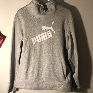 Light grey Puma cowl/turtleneck sweater